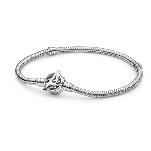 Marvel Avengers Logo Snake Chain Bracelet disney pandora