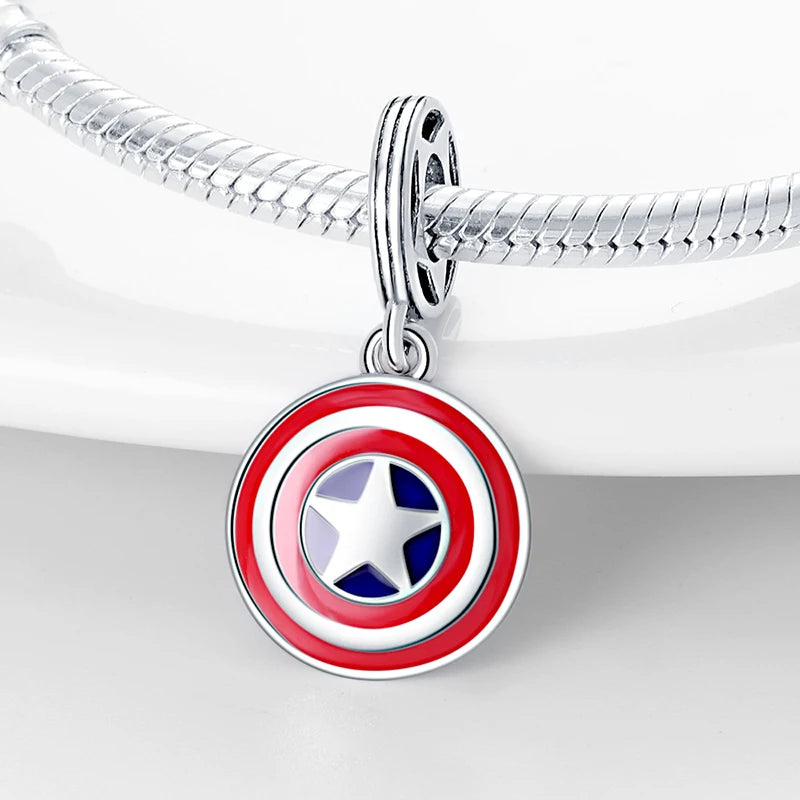 Marvel Captain America Shield Dangle Charm disney pandora