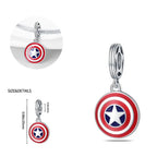 Marvel Captain America Shield Dangle Charm disney pandora